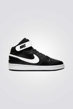 NIKE - סניקרס לנוער Court Borough Mid 2 בצבע שחור ולבן - MASHBIR//365