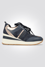 GEOX - סניקרס מוגבהת לנשים ZOSMA בצבע כחול - MASHBIR//365