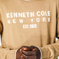 KENNETH COLE - סריג בייסיק צווארון עגול בצבע בז - MASHBIR//365 - 2