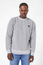 SCORCHER - סריג ג'קארד בצבע אפור - MASHBIR//365