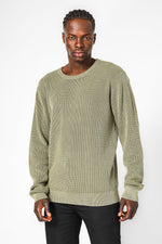 KENNETH COLE - סריג וואפל בצבע זית - MASHBIR//365