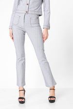 KENNETH COLE - STRIPE ג'ינס צבע אפור - MASHBIR//365