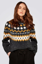 APRICOT - סוודר אפור עם עיטורים - MASHBIR//365