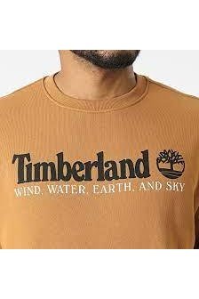 TIMBERLAND - סווטשירט CREW רקמת לוגו חרדל - MASHBIR//365