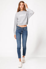 LEVI'S - סווטשירט GRAPHIC LAUNDRY DAY CREWNECK אפור - MASHBIR//365
