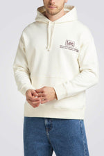 LEE - סווטשירט הדפס לוגו בצבע בז' - MASHBIR//365