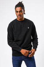 TIMBERLAND - סווטשירט חלק עם רקמת לוגו צבע שחור - MASHBIR//365