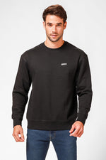 LEVI'S - סווטשירט עם כיתוב לוגו בצבע שחור - MASHBIR//365