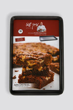 ARCOSTEEL - תבנית מלבן נמוך 26 ס"מ מסדרת MIKI SHEMO - MASHBIR//365