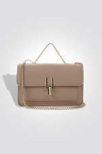 KENNETH COLE - תיק צד CROSSBODY דמוי עור בצבע ניוד - MASHBIR//365