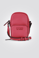 GUESS - תיק צד עגול בצבע ורוד - MASHBIR//365