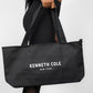 KENNETH COLE - תיק חוף עם לוגו מותג בצבע שחור - MASHBIR//365 - 4