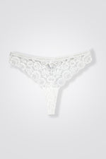 KENNETH COLE - תחתון תחרה גומי לוגו לבן - MASHBIR//365