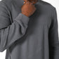 DELTA - חולצה ארוכה דקה מבד וופל בצבע אפור - MASHBIR//365 - 2