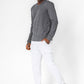 DELTA - חולצה ארוכה דקה מבד וופל בצבע אפור - MASHBIR//365 - 6