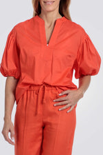 PUNT ROMA - חולצה עם שרוולים נפוחים בצבע כתום - MASHBIR//365