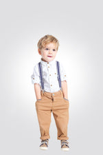 OBAIBI - חולצה מכופתרת בצבע לבן לתינוקות - MASHBIR//365