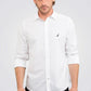 NAUTICA - חולצה מכופתרת בצבע לבן TAILORED FIT - MASHBIR//365 - 1