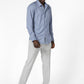 KENNETH COLE - חולצה מכופתרת במבוק בצבע כחול - MASHBIR//365 - 3