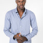 KENNETH COLE - חולצה מכופתרת במבוק בצבע כחול - MASHBIR//365 - 1