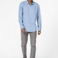 KENNETH COLE - חולצה מכופתרת במבוק לייקרה בצבע כחול - MASHBIR//365 - 4