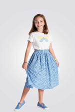 OKAIDI - חולצה טריקו בצבע לבן לילדות - MASHBIR//365