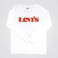 LEVI'S - חולצה שרוול ארוך LEVI'S לבן בהדפס לוגו אדום לנערים - MASHBIR//365 - 1
