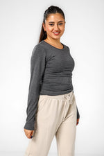 DELTA - חולצה תרמית אנטי בקטריאלית צווארון עגול - SLIM FIT - MASHBIR//365