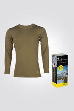 Joseph Kauffman - חולצה תרמית יוניסקס בצבע זית - MASHBIR//365
