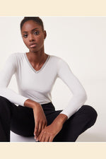 ETAM - חולצה תרמית WARM ME UP קרם - MASHBIR//365