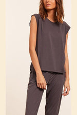 ETAM - חולצת פיג'מה קצרה GAM אפורה - MASHBIR//365