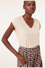 ETAM - חולצת פיג'מה קצרה NAYA קרם - MASHBIR//365