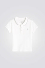 OBAIBI - חולצת פולו בצבע לבן לתינוקות - MASHBIR//365