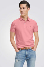 Tommy Hilfiger - חולצת פולו קצרה צבע ורוד - MASHBIR//365