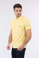 חולצת פולו SLIM FIT צהובה לגברים | נאוטיקה