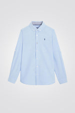 OKAIDI - חולצת Oxford תכלת מכופתרת לילדים - MASHBIR//365