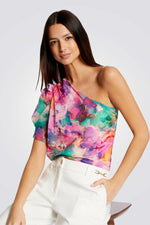 MORGAN - חולצת שרוול אחד בההדפס צבעים - MASHBIR//365