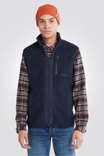 TIMBERLAND - ווסט פליז לגבר בצבע נייבי - MASHBIR//365