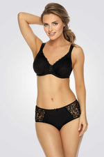 VIANIA - חזייה עם ברזל ללא ריפוד IDA שחור - MASHBIR//365