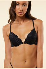 ETAM - חזיית פוש אפ בעיטור שרשרת EXQUISE שחור - MASHBIR//365