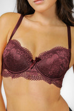 BONITA DE MAS - חזיית פושאפ LARISA בצבע בורדו - MASHBIR//365