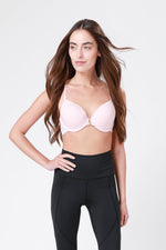 KENNETH COLE - חזיית מיקרופייבר גב תחרה ורוד - MASHBIR//365