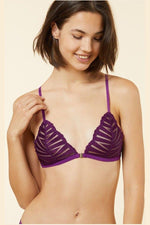 ETAM - חזיית משולשים בעיטור שרשרת EXQUISE סגול - MASHBIR//365