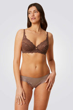 TRIUMPH - חזיית תחרה Amourette 300 W X בצבע חום - MASHBIR//365