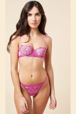 ETAM - חזיית תחרה ללא ריפוד AMARYLLIS ורודה - MASHBIR//365