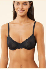 ETAM - חזיית תחרה ללא ריפוד CHERIE CHERIE שחורה - MASHBIR//365