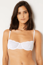 ETAM - חזיית תחרה ללא ריפוד IDOLE בצבע לבן - MASHBIR//365