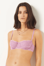 ETAM - חזיית תחרה ללא ריפוד IDOLE בצבע סגול - MASHBIR//365