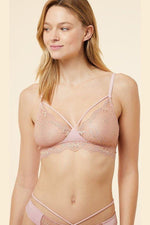 ETAM - חזיית תחרה משולשים KARAT ורוד בהיר - MASHBIR//365