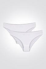 DELTA - זוג תחתוני מיני כותנה מודל לבן - MASHBIR//365